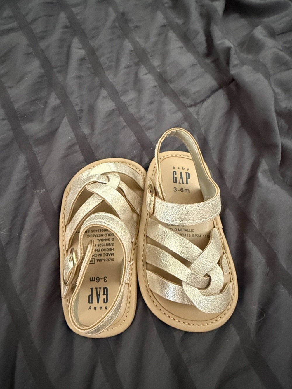 GAP Metallic Gold Toddler Sandals